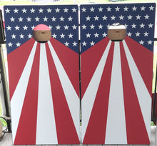 Load image into Gallery viewer, Stars and Stripes Cornhole Game Set Wrap Top