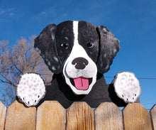 Load image into Gallery viewer, English Spaniel Fence Peeker Yard Art Garden Decorative Sign