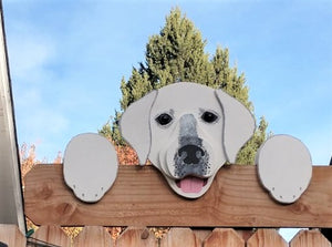 Labrador Retriever Decorative Fence Peeker Yard Art Decorative Sign