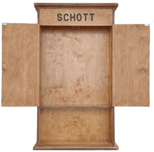 Load image into Gallery viewer, Baltic Birch Dart Board Cabinet 2 Door with Routed Name