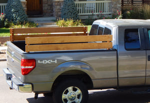 Pickup Truck Bed Rustic Wood Side Rails Custom Hand Made