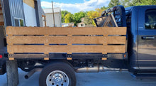 Load image into Gallery viewer, Flat Bed Truck Rustic Wood Side Rails with Gate Custom Hand Made