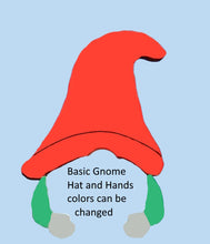 Load image into Gallery viewer, Holiday + Seasonal Interchangeable Hat and Hands for the Garden Gnome Fence Peeker