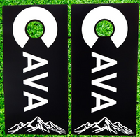 Custom Cornhole Set Painted with Your Colors and Logos