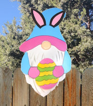 Load image into Gallery viewer, Easter Garden Gnome Fence Peeker Yard Art Garden Decorative Sign