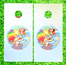 Load image into Gallery viewer, Cornhole Picture Wrap Laminated Vinyl One Set Wraps Only