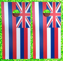 Load image into Gallery viewer, Hawaii State Flag Cornhole Game Wrap Design Set