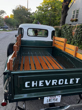 Load image into Gallery viewer, Pickup Truck Bed Rustic Wood 3 Staggered 4 or 6-inch Rails Rack Kit