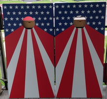 Load image into Gallery viewer, Cornhole Board Set Stars and Stripes Wrap