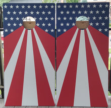 Load image into Gallery viewer, Cornhole Board Set Stars and Stripes Wrap