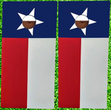 Texas State Flag Cornhole Bean Bag Game Set Regulation Size 24 x 48