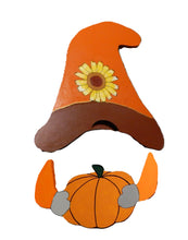 Load image into Gallery viewer, Holiday + Seasonal Interchangeable Hat and Hands for the Garden Gnome Fence Peeker