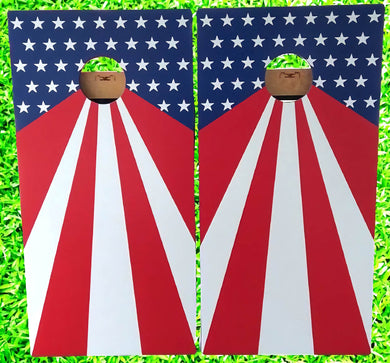 Cornhole Game Set Stars and Stripes Patriotic 4th of July