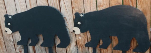 Hand Crafted Wood Bear and Cubs Ornament