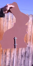 Load image into Gallery viewer, Wooden Chocolate Colored Easter Bunny 21&quot; Yard Art Garden Playground Decoration
