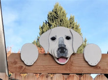 Load image into Gallery viewer, Labrador Retriever Decorative Fence Peeker Yard Art Playground Garden Party