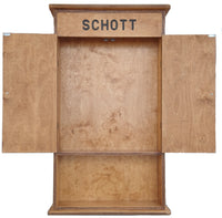 Baltic Birch Dart Board Cabinet 2 Door with Routed Name
