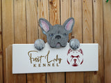 Custom Dog Fence Peeker Yard Art Designed and Hand Painted to match your Pet