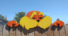 Load image into Gallery viewer, The Lorax Fence Peeker Yard Art Garden Party Decorative Sign