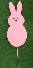 Load image into Gallery viewer, Wooden Pink Peeps Easter Bunny 18&quot; Yard Art Garden Playground Decoration