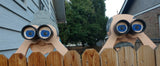 Pete and Penelope Fence Decoration Nosy Old Man and Lady Garden Yard Art Gag Gift