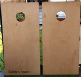 Natural Baltic Birch Wood grain Finished Cornhole Board Set