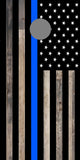 Thin Blue Line Cornhole Wrap Set Police Sheriff First Responders