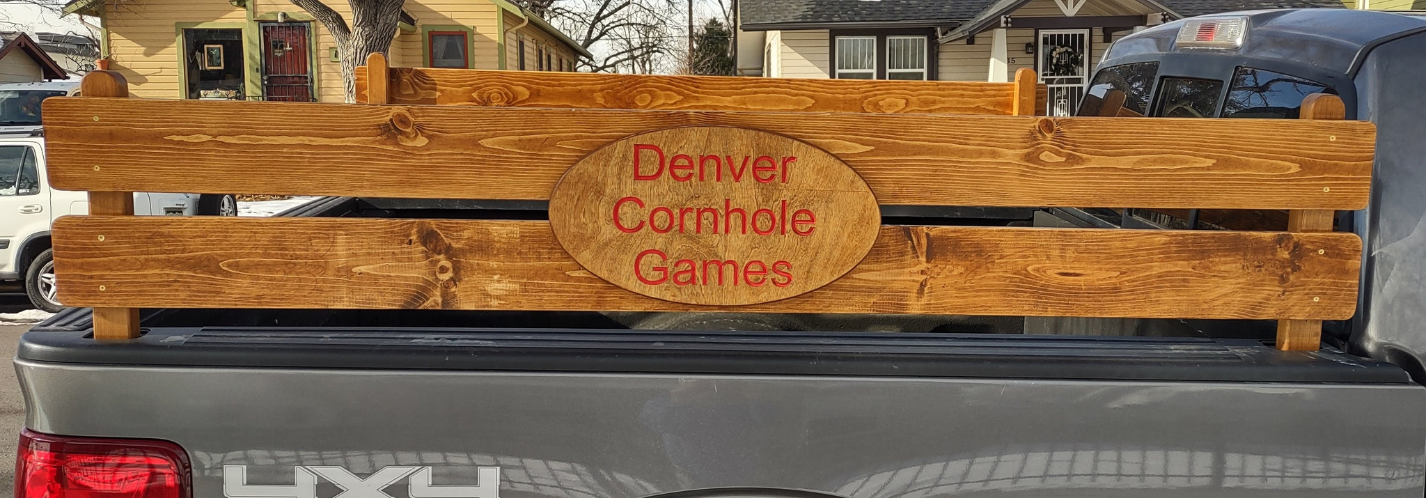 Pickup Truck Bed Rustic Wood Side Rails Custom Hand Made – Denver